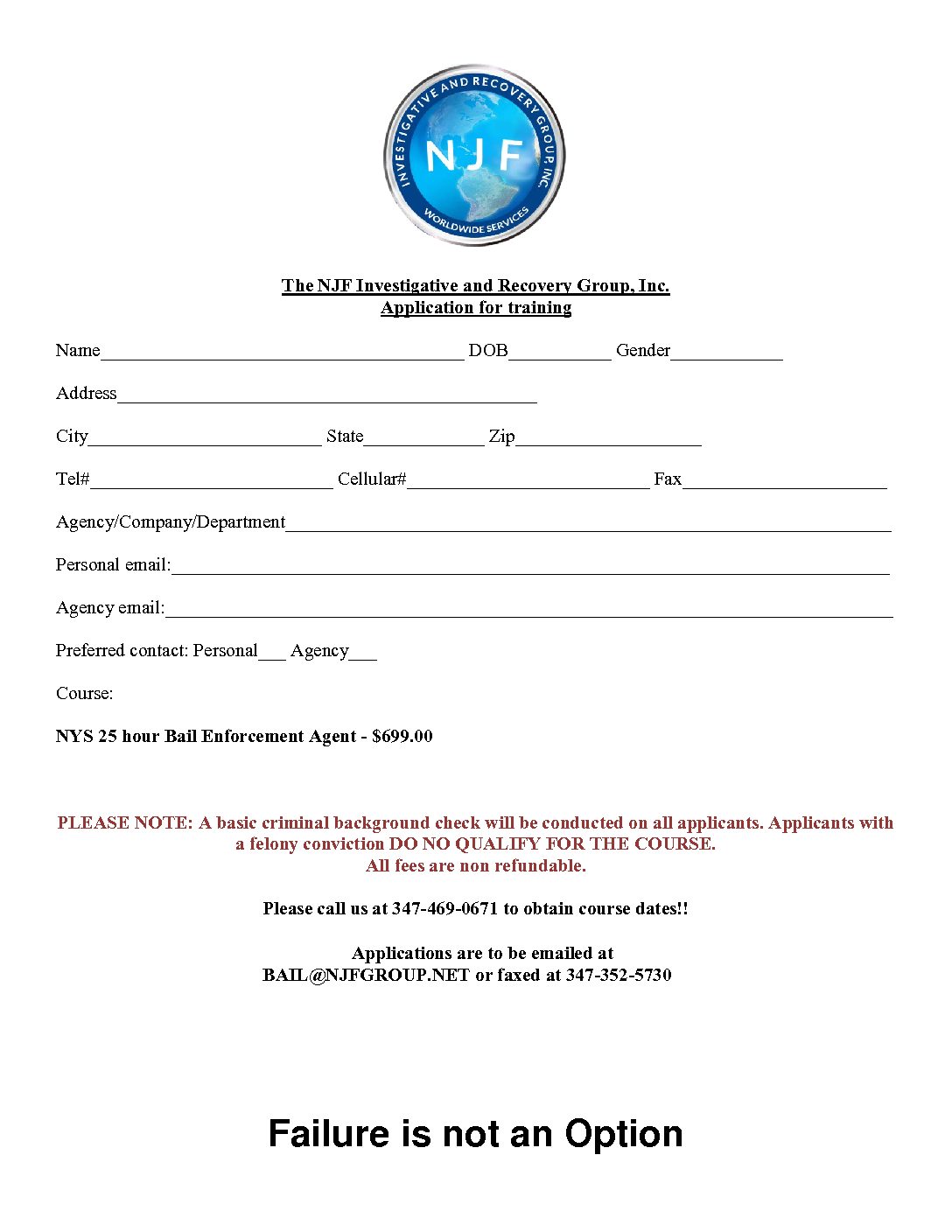 Njf Bea Application New York And Florida Private Investigations Njf Bea Application New York And Florida Private Investigations